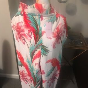 St Tropez XL floral palazzo pants